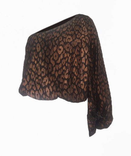 BLUSA ONE SHOULDER PRINT